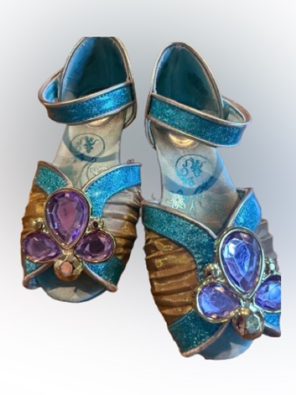 Disney Jasmine princess sparkle Girls fairycore dress up Halloween shoes 11